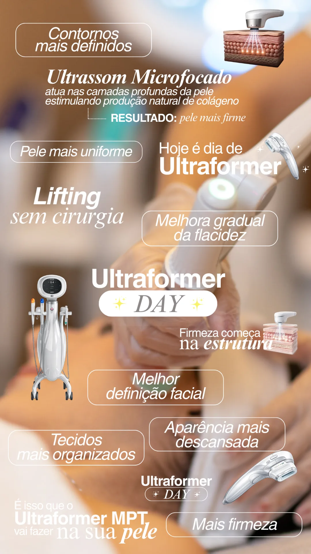 Exemplos de figurinhas StoryHOF para Ultraformer