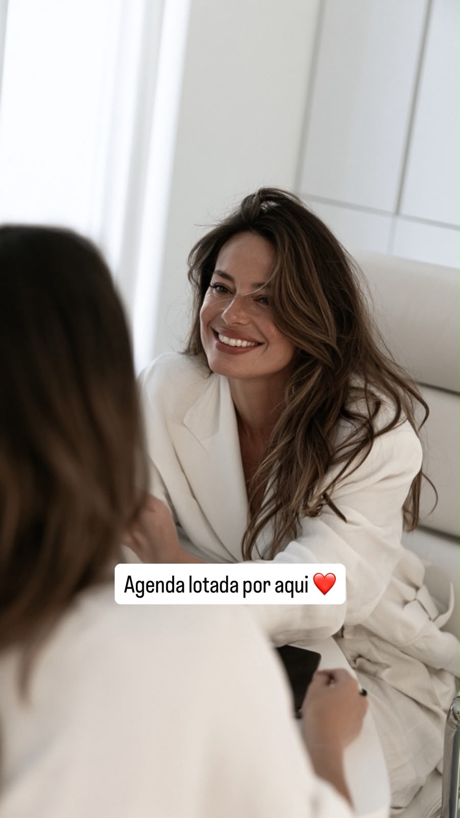 Story de agenda lotada no formato amador